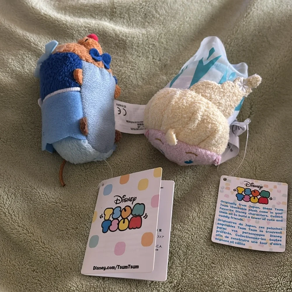 New! Two tsum tsums! Gus from Cinderella and Elsa from Frozen!